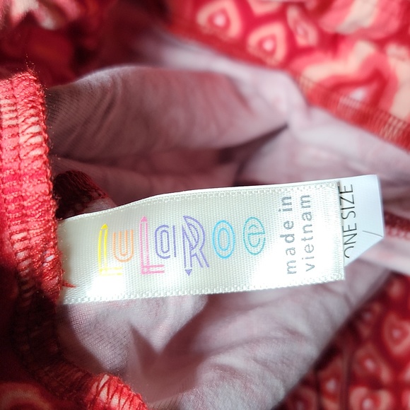 LULAROE LLR OS Heart Valentines Patterned Buttery Soft Legging One Size - Picture 2 of 2